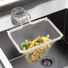 【人気商品】強力吸盤 ステンレス鋼 サンカクコーナー水切りネット 折り畳み いらず 省スペース ホルダー シンク 三角コーナー ゴミ受け キッチン 生ゴミ処理 HYILUFEI 水切りネット 50枚付き
