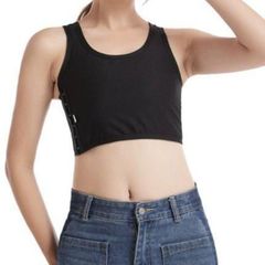 ナベシャツ 胸つぶし 男装 ナベシャツ トラシャツ 調整 黒 人気 レディース