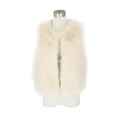 ☆ ベージュ ☆ XLサイズ ☆ ベスト レディース 秋冬 kvest05 ファーベスト レディース ファー ベスト フェイクファー エコファー ジレ ミドル丈 秋冬 羽織り 前開き おしゃれ シンプル 大人 かわいい 可愛い あったか ふわふわ もこもこ