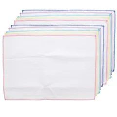 【売切注意！お急ぎ下さい】約35×50cm コットン100% ホワイト ドビー織り 大判 ふきん 厚手 TF-822 中村(Nakamura) 5枚入 2個セット
