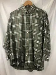 Burberrys Made to measure シャドーホース　チェック長袖　ボタンダウンシャツ　05102502　01