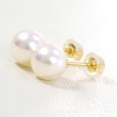 K18YG　ピアス　パール（真珠）　総重量約1.2g