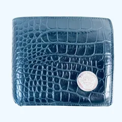 【美品】Orobianco  オロビアンコ　クロコダイル　型押し　二つ折　財布　メンズのサムネイル