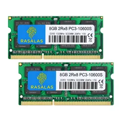 【数量限定】SO-DIMM 204Pin CL9 10600S DDR3 16GB RAM メモリ ノートPC用 8GB×2枚 DDR3-1333MHz PC3-10600 8GB
