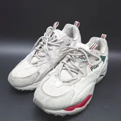  FILA フィラ プルストラップ ブランドロゴ ストラップ シューズ サイズ25 アイボリー レディース 【1306050052631】のサムネイル