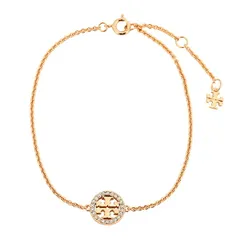 新品 トリーバーチ TORY BURCH ブレスレット ミラー ローズゴールド/クリスタル