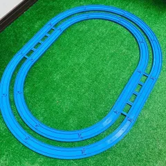 01複線オーバル2 洗浄済 匿名配送 プラレール コース セット レイアウト