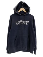 ステューシー STUSSY USA製 ロゴパーカー フーディ OLD STUSSY パーカ ネイビー Lサイズ 101MT-3775