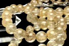 シャンパンカラー シルバールチルクォーツ　12mm　ブレスレット 1個売り パワーストーン 天然石 _BG5468-12