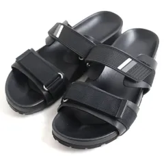 極美品◆PRADA プラダ 2X3002 AUTH LUXURY ベルクロ レザーサンダル ブラック 7 メンズ イタリア製 オススメ◎ r03-st30228-201のサムネイル