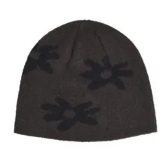 aeae EARFLAP BEANIE チャコール ビーニー ドット