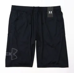 ●送料390円可能商品 アンダーアーマー UNDER ARMOUR UA 新品 メンズ 吸汗速乾 ハーフパンツ ショーツ 黒 [13585510011N-2XL] 四 零★QWER