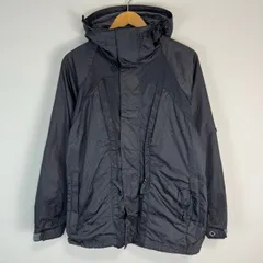 Ocean Pacific オーシャンパシフィック マウンテンパーカー ナイロンジャケット 刺繍ロゴ テック系　ストリート　レトロ 古着 SSサイズ 黒 ブラック メンズ