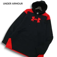 UNDER ARMOUR アンダーアーマー 秋冬 裏フリース★ ロゴ プルオーバー パーカー Sz.XL メンズ 大きいサイズ トレーニング