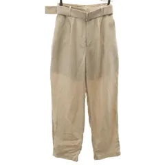 Mila Owen ミラオーウェン リネンブレンド ストレートパンツ 1 ベージュ レディース 古着