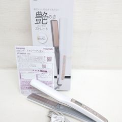 M0430E1 TESCOM テスコム マイナスイオン ストレートアイロン TS460A ホワイト 通電確認済み