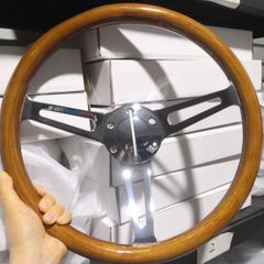 35.5パイ ウッドステアリング 3本スポーク クラシックデザイン - メルカリ