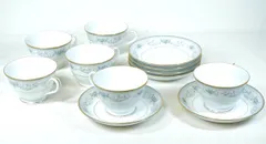 Noritake　プレミアムノリタケ　NOBLE　カップ＆ソーサー 珈琲碗6客揃