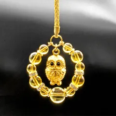 【送料無料】フクロウ キーホルダー 金運 財運 開運 天然石 パワーストーン ふくろう ストラップ お守り グッズ スマホ 携帯 バッグ ポーチ