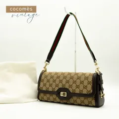 【新品・未使用】 GUCCI グッチ ルーチェ スモールショルダーバッグ シェリーライン ベージュ ダークブラウン ゴールド金具 GGキャンバス レザー 付属品