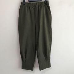 ModdedAnce　モーデッドアンス　裾タックゆったりサルエルパンツ　カーキ　L