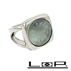 ▼値下げ▼　■中古■　エルメス セリエ コロゾ リング  シルバー シェル SV 12号 【85802】のサムネイル