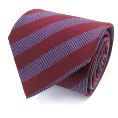 ミッソーニ ブランド ネクタイ シルク ストライプ柄 ライン柄 メンズ レッド Missoni 【中古】