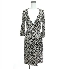 DIANEvon FURSTENBERG ダイアンフォンファステンバーグ ラップワンピース サイズ:0 七分袖    ピンク レディース / 240001166122