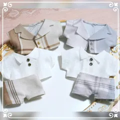 10cmぬい服　チェックジャケットセットアップ