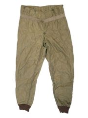 チェコ軍 VZ85 キルト ライナーパンツ OD 34in  W~86cm-L76cm 中古下/画像現品