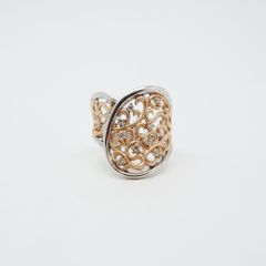 ダイヤモンド リング 16号 0.17ct K18PG/WG SAランク