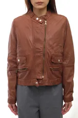 【超美品　マッシモドゥッティ　ライダースジャケット】 Massimo Dutti(マッシモドゥッティ) レザージャケット・コート
