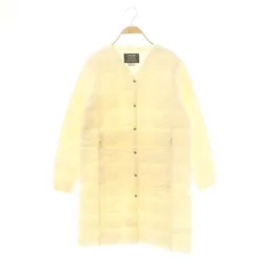 タイオン TAION ベーシック Vネックボタン ロングダウンジャケット ミドル M アイボリー /AQ ■OS