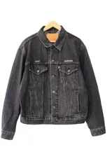 アンダーカバー UNDERCOVER ×LEVIS リーバイス 25SS 35周年記念 TYPEⅢ TRUCKER JACKET タイプ3 トラッカー デニム ジャケット 001YW0000 XL 黒 ブラック ブランド古着ベクトル 中古☆AA★■250419のサムネイル