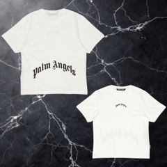 新品】Palm Angels カーブ ロゴオーバーサイズ Tシャツ 白25SS - メルカリ
