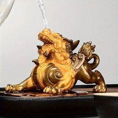 純金？金属製.金色.特大.獅子の置物.4575㌘位.台座オマケ付き - メルカリ