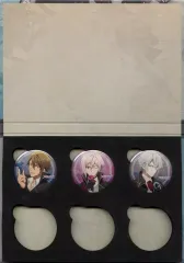 【中古】グッズセット TRIGGER(八乙女楽＆九条天＆十龍之介) 収納BOX＆缶バッジ(56mm)3個セット＆缶バッジフォルダ(6個収納) 「Blu-ray/DVD アイドリッシュセブン Third BEAT! 特装限定版」 アニメイト第5～10巻連動購入特