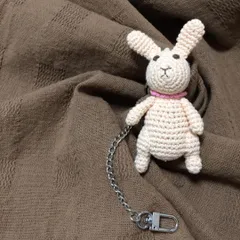Hemings☆うさぎ編みぐるみキーチェーン F364