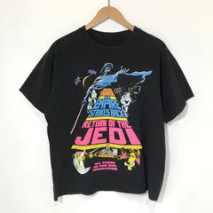 STAR WARS Tシャツ 半袖 カットソー プリント TEE ダースベイダー エピソード ヴィンテージ 古着 L相当 スターウォーズ トップス A13934◆