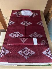 狩衣　テトロン二丁　赤/白　左右品　新品
