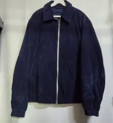 ザラ ネイビー コーデュロイ ジップアップ ジャケット