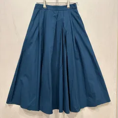 【新品】アンデミュウ スカート　ブルーグリーン　Andemiu ロングフレアスカート