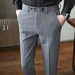 [31]春 コーデ メンズ 用 服 シンプル ファッション オシャレ 大人 かっこいい 大きいサイズ ストリート 紳士服 ハイエンド カジュアル パンツ グレー ビジネス スーツ 韓国スタイル スリムフィット ドレープ 