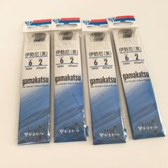 【4点セット】がまかつ 伊勢尼 黒 サイズ6ハリス2