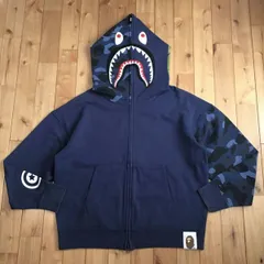 A BATHING APE エイプ シャーク パーカー青 XL 楽天市場】A BATHING APE(エイプ)ABC CAMO SHARK FULL ZIP