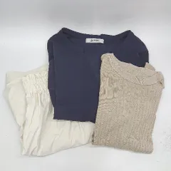 ◇ Θ 《 nano universe まとめ売り3点セット　ブラウス　ニットシャツ　ショーパン ブラウス レディース 》 E  【1410100043590】