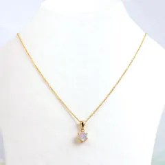 天然石❤︎10月オパール❤︎誕生石ネックレス❤︎18KGF