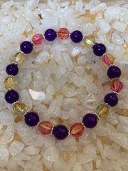 アヤメジェイド（紫翡翠・ひすい）ブレスレット