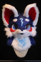 着ぐるみヘッド 犬 NO.240 青 ブルー 全頭ヘッド ケモノ ファースーツ ぬいぐるみ コスプレ コスチューム kigurumi 一点物