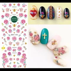 バラ♡お花ネイル♡ウォーターシール♡デカール♡水転写♡セルフネイル